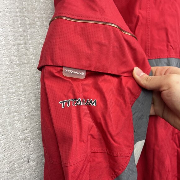VTG Columbia Shell Jacket Mens L Titanium Omni Tech Interchange Waterproof Read - Picture 13 of 16